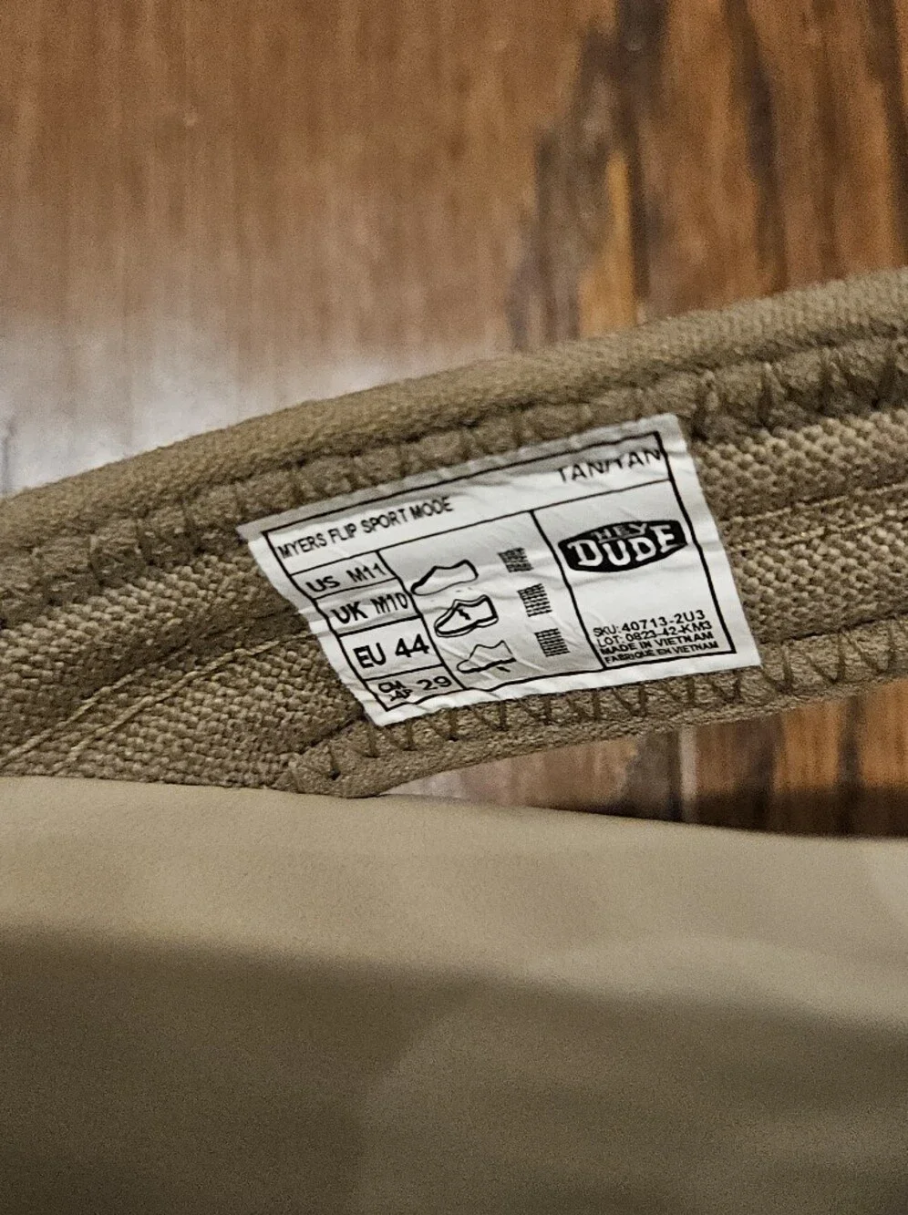 HEYDUDE Myers Men's Tan Flip Flop Sandal, Tan - Size 11